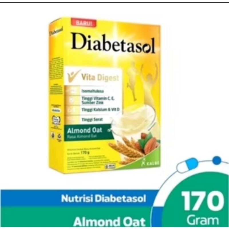 

DIABETASOL ALMOND OAT 170GR - SUSU UNTUK DIABETES