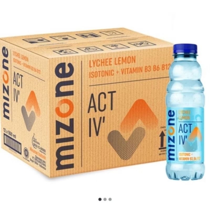 

MIZONE lychee lemon isotonic ukuran 500ml 1 dus isi 12 pcs