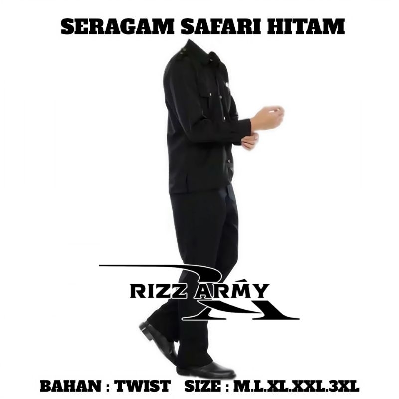 SERAGAM SAFARI TERBARU SEKURITY SETELAN SAFARI SECURITY SAFARI SATPAM SUPIR BODYGUARDGURU