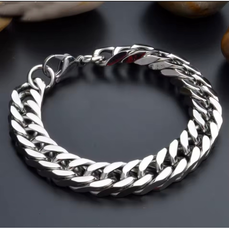 GELANG RANTAI TITANIUM JUMBO PRIA ANTI KARAT