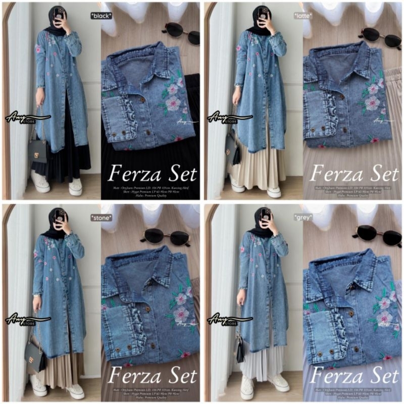 Ready siap kirim 100% ORI Ulyas Ferza daily set by A.n.Y any / Ld 110