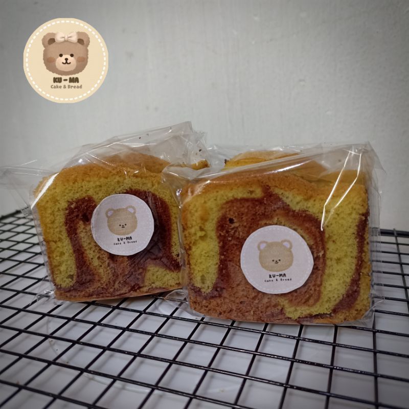 

Bolu marmer marble cake KU-MA Cake per potong