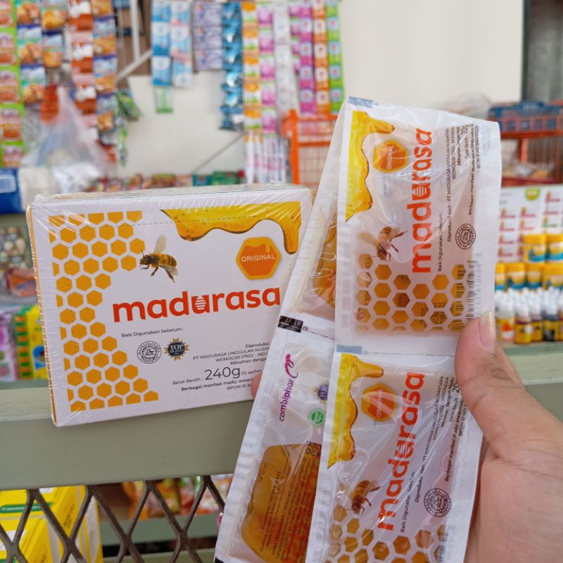 1 Box Madurasa Original Madu Murni is12 Sachet x 20 Gram