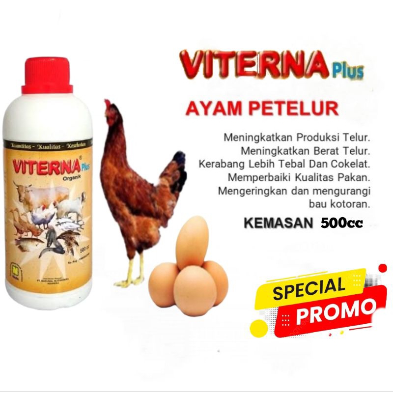 VITAMIN AYAM PETELUR VITERNA PLUS ORGINAL VITAMIN ORGANIK, HERBAL