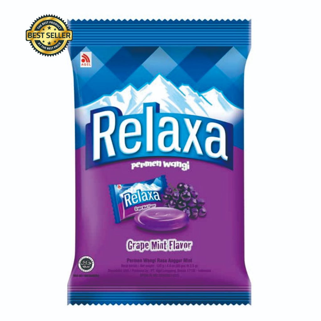 

RELAXA Angguuurrr Mint 1 Bag (50 x 2.5 gr) Permen Wangi Relaxa Candy Bag Rasa Grapeess MINT Flavor Anggguurrur 125gr