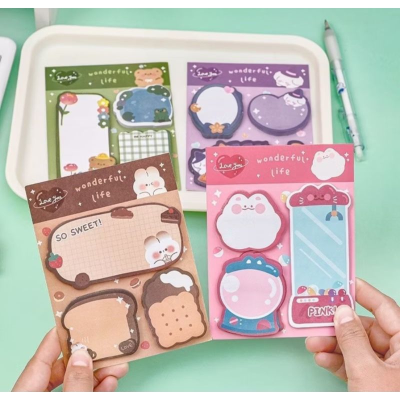 

Sticky Notes Lucu 3in1 Karakter Random