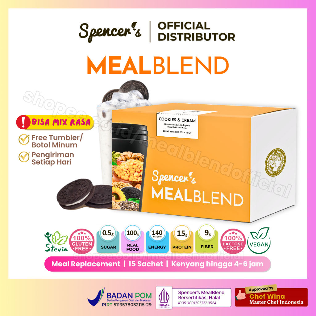 

Spencer's MealBlend – Minuman Fiber Drink Pelangsing Herbal Spencer Meal Blend Official Store