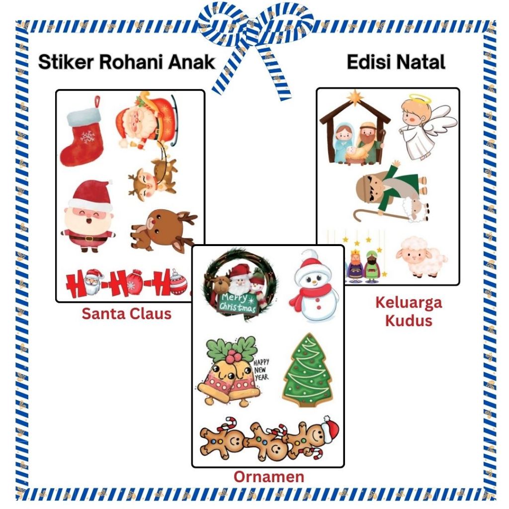 

Sticker Natal isi 3 lembar