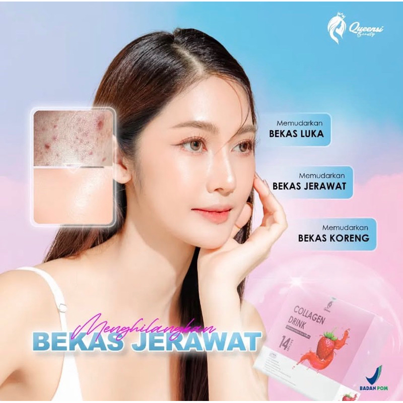 Queensi Collagen Drink Queensi (isi 14 sacet)