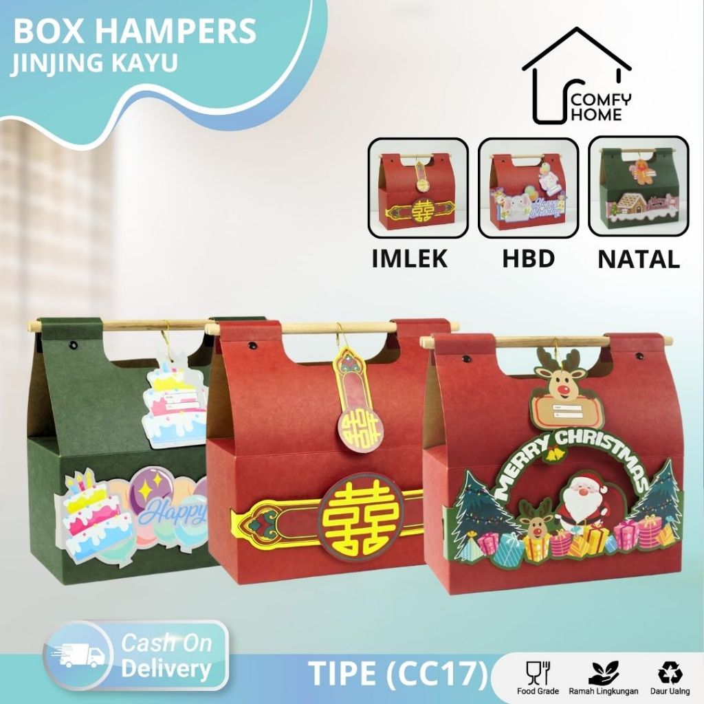 

Box imlek / Giftbox imlek / Kotak kue imlek / Hampers imlek / Goodiebag imlek CC17 | BSI17