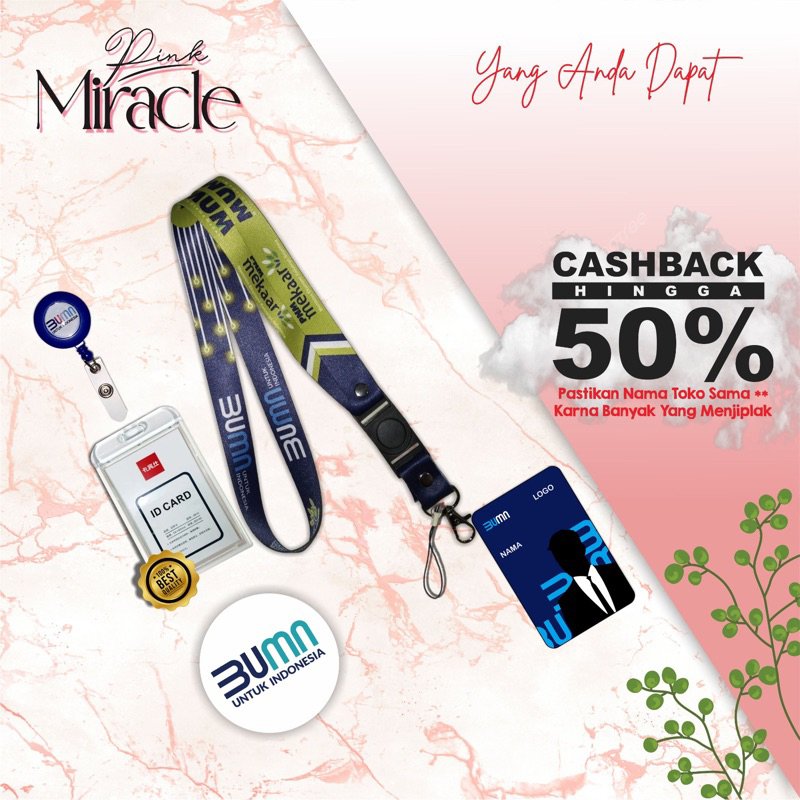 

Tali Lanyard PNM MEKAR hijau / Tali idcard PNM MEKAR hijau [Ready stock] Termurah