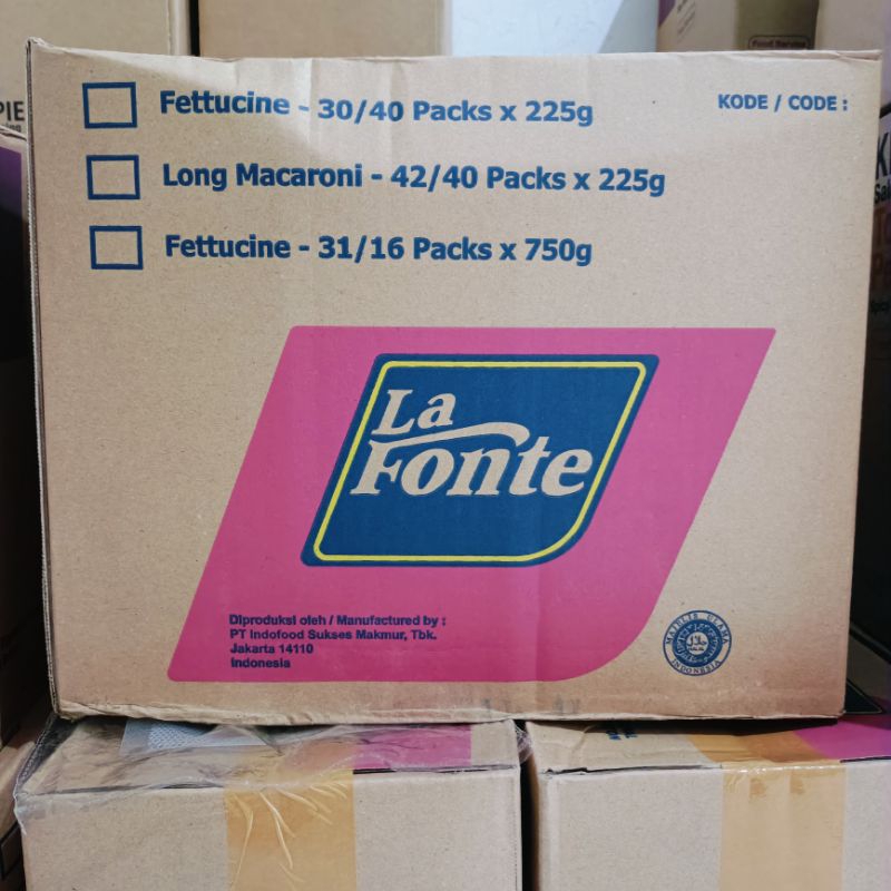 

(Kartonan) La Fonte FETTUCINE No.31 / Fettucini / Khusus Ekspedisi