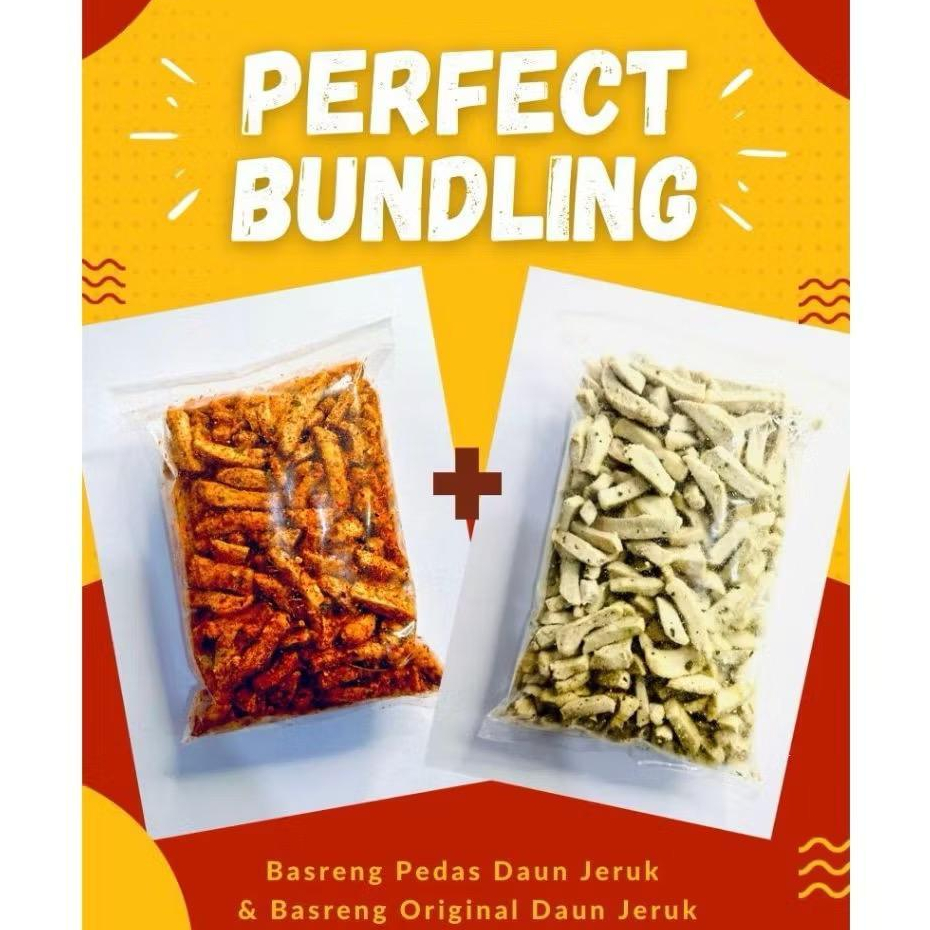 

PAKET HEMAT!! Basreng original + Basreng pedas daun jeruk isi/kemasan 500gram