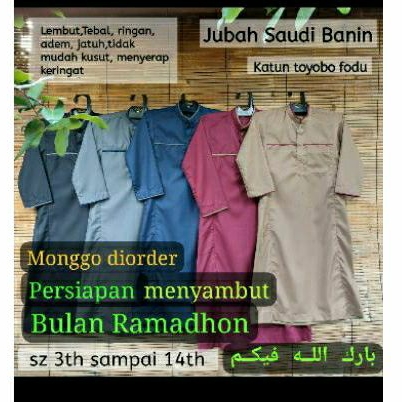 Jubah Saudi Banin Monggo Diorder Persiapan Menyambut Bulan Ramadhon