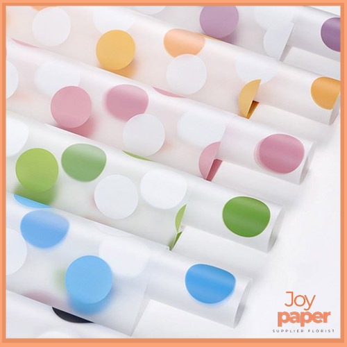 

Kertas Buket Polkadot Cellophane Wrapping Paper Dot Kertas Kado Buket kb6005