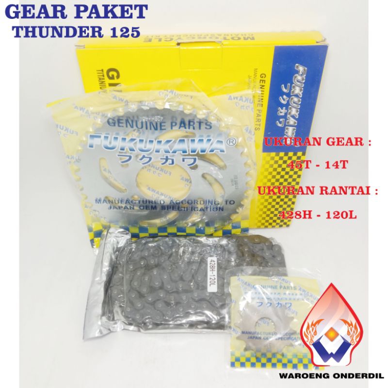 GIR PAKET GIR SET THUNDER 125 FUKUKAWA