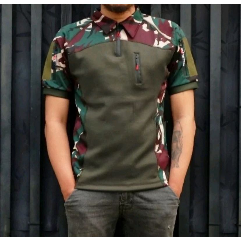 Kaos Bdu Tactical Loreng Pendek
