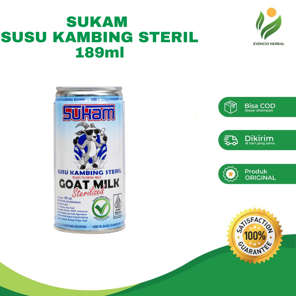 

SUKAM Susu Kambing Steril Pertama di Indonesia - rendah gula dan tinggi kalsium 189 ml