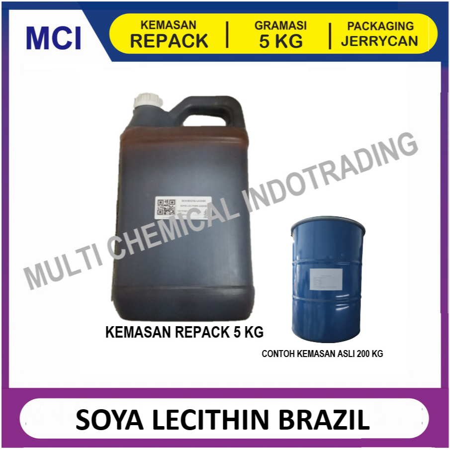 

SOYA LECITHIN LIQUID BRAZIL SOY LECITHIN - REPACK 5 KG