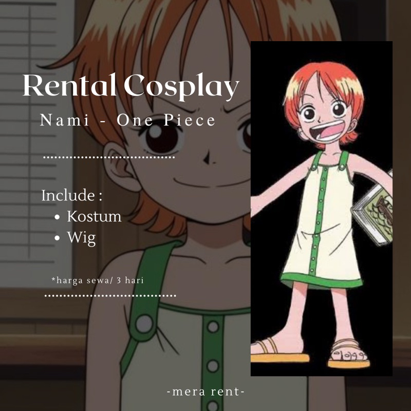 rental cosplay Nami one piece