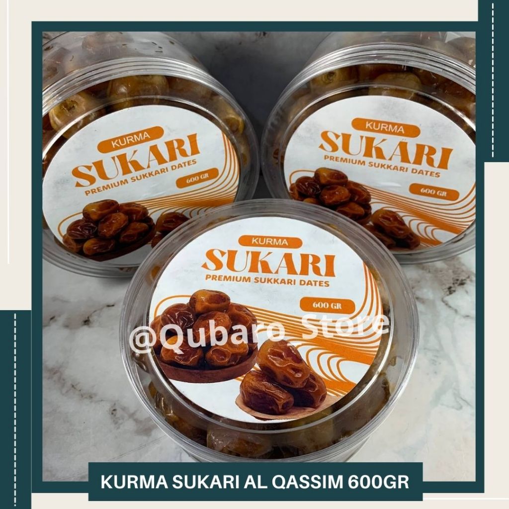 

Kurma Sukari Al-Qassim Grade A Basah Kemasan Toples 600gr Premium