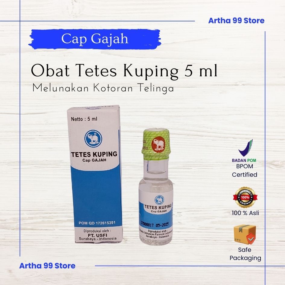 Tetes Kuping Cap Gajah || Melunakan Kotoran Kuping