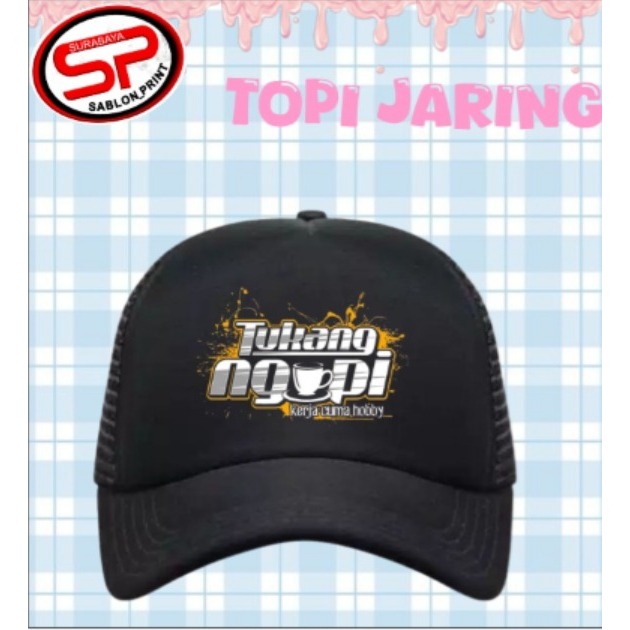 TOPI JARING TUKANG NGOPI | Topi Distro | Topi Premium| topi Casual