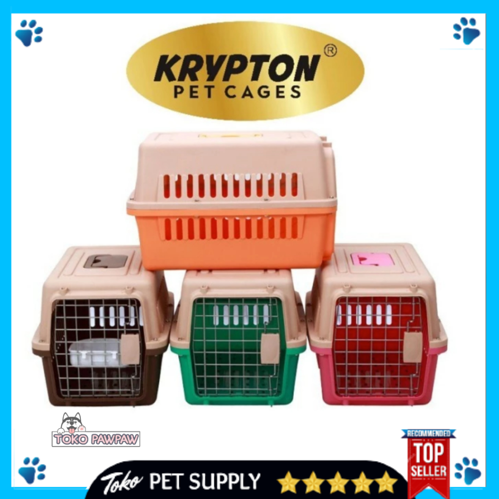 KRYPTON Pet Carrier 102 Kandang Tas Hewan Kucing Anjing Ukuran Medium Pet Cargo Krypton