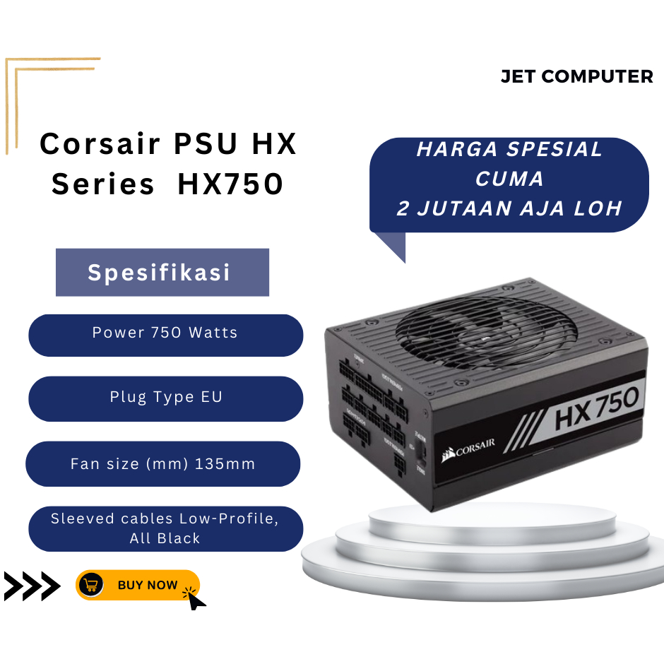 Corsair PSU HX Series - HX750 (CP-9020137-EU)