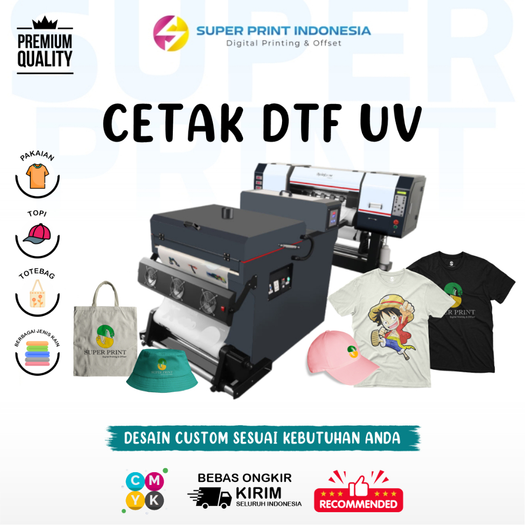 

Cetak DTF Sablon Meteran 58 x 100 Murah