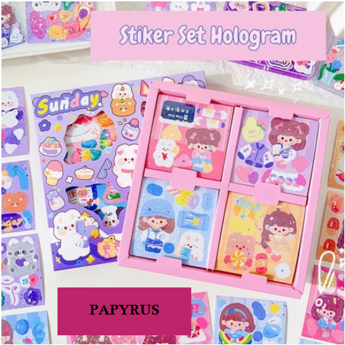 

(1 SET = 10 LEMBAR ) STICKER FANCY / STICKER AESTHETIC JOURNAL / STIKER AESTETIK JURNAL / STIKER DEKORASI KEKINIAN / STICKER MOTIF HOLOGRAM / STICKER SUNDAY HOLOGRAM / DOMBA / SHEEP / KELINCI / RABBIT / BUNNY / HEWAN / ANIMAL