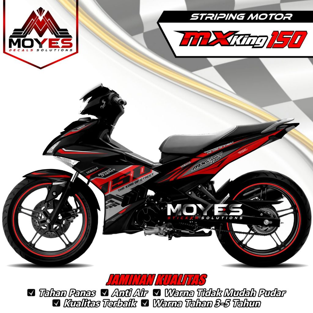 Striping MX King 150 - Decal MX King 150 - Stiker MX King 150 - Decal Stiker MX King 150 Racing JS00