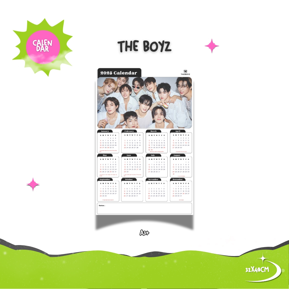 

2025 KALENDER THE BOYZ KPOP + LAMINASI 2SISI GLOSSY IDOL KOREA BIAS MURAH UNOFFICIAL DEOBI SANGYEON JACOB YOUNGHOON HYUNJAE JUYEON KEVIN NEW Q HAKNYEON SUNWOO ERIC READY STOCK !