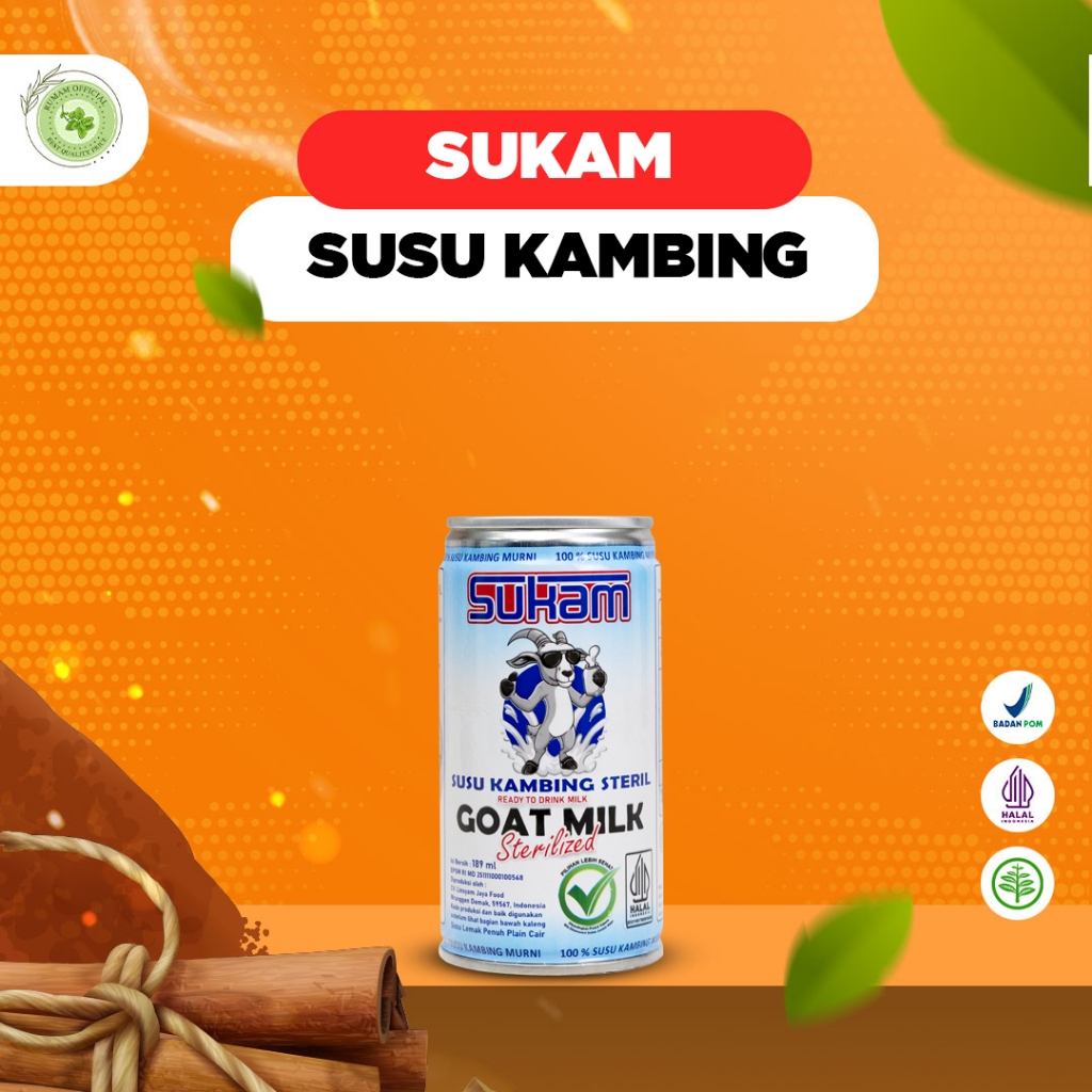 

Sukam - Susu kambing Steril Murni Original 189 ml