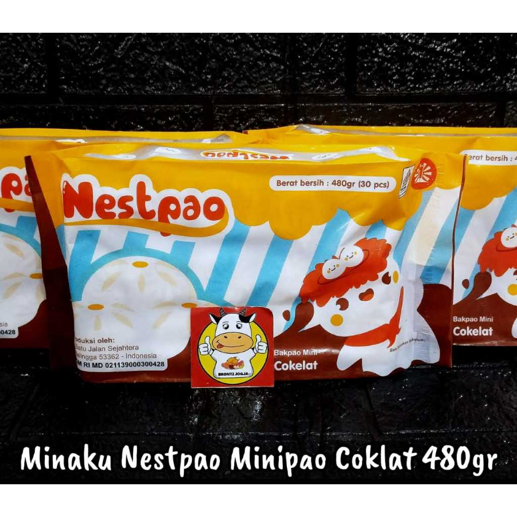 

MINAKU NESTPAO MINIPAO COKLAT 480GR-FROZEN FOOD-BRONTZ JOGJA