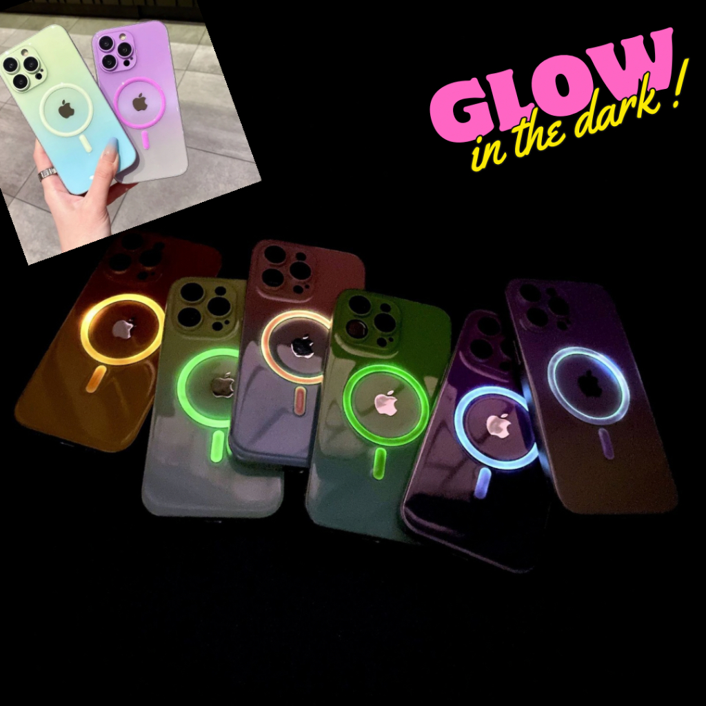 [ BISTOCASE ] GLOW IN THE DARK PHONE CASE FOR IPHONE 13 14 15 16 PRO MAX PROMAX