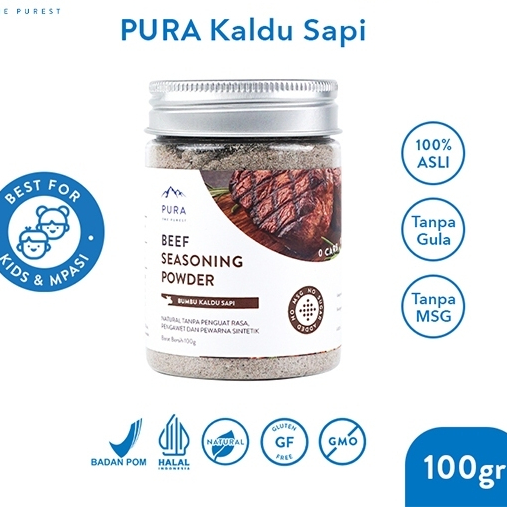 

Pura Kaldu Asli | Bumbu Kaldu Sapi (100gr) - Beef Seasoning Powder - Kaldu Mpasi - BB Booster - No Msg - No Gula - Kaldu Serbaguna