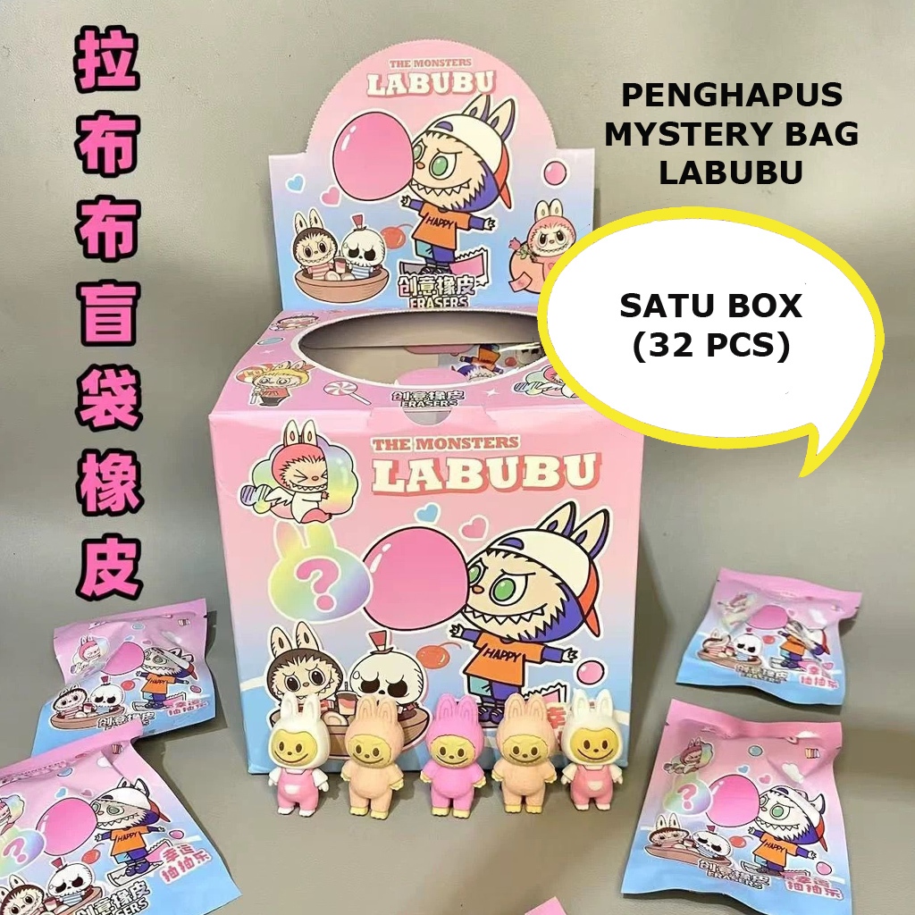 

(32 PCS) SATU BOX PENGHAPUS MISTERY BAG LABUBU KOTAK MISTERI MYSTERY BOX SURPRISE BLIND BOX POP MART THE MONSTER LISA BLACKPINK