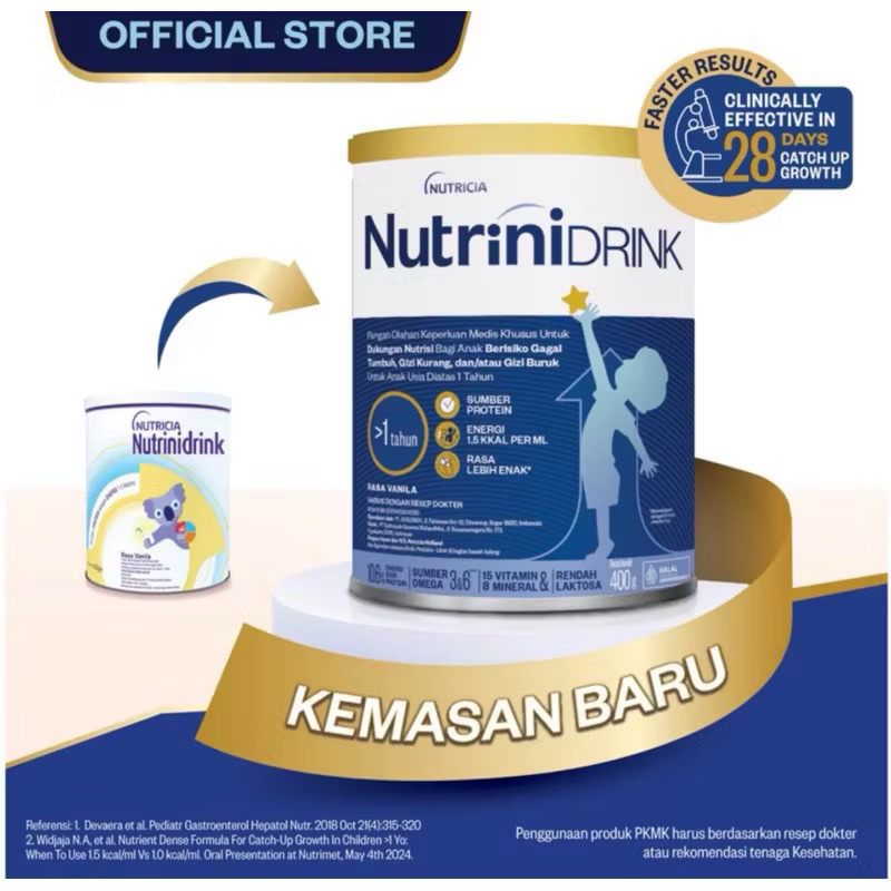 NUTRINIDRINK POWDER VANILLA 400 GR