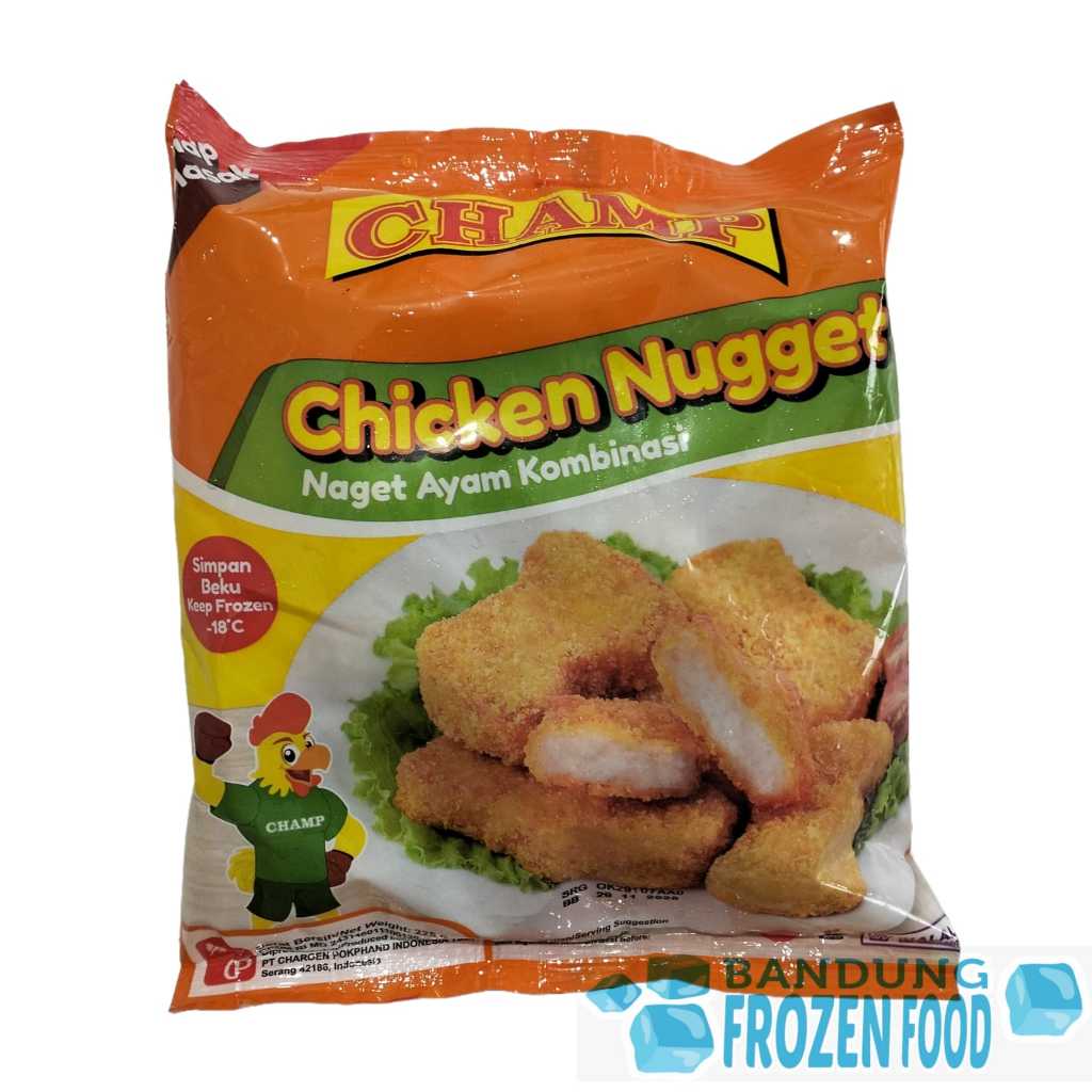 

CHAMP CHICKEN NUGGET 225GR - NEW SIZE