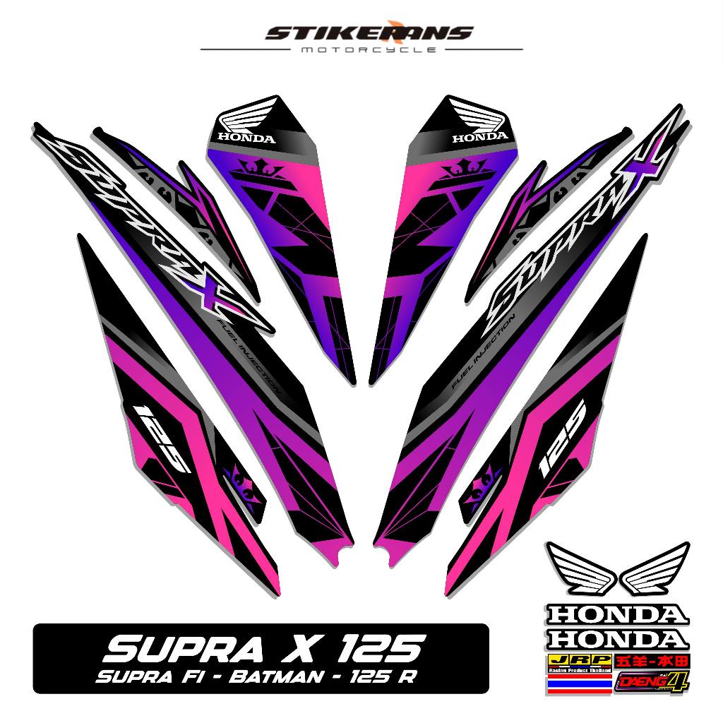 STRIPING STIKER SUPRA X 125 R MOTIF 44 STIKER DECAL SUPRA X 125 R-SUPRA FI BATMAN-125R