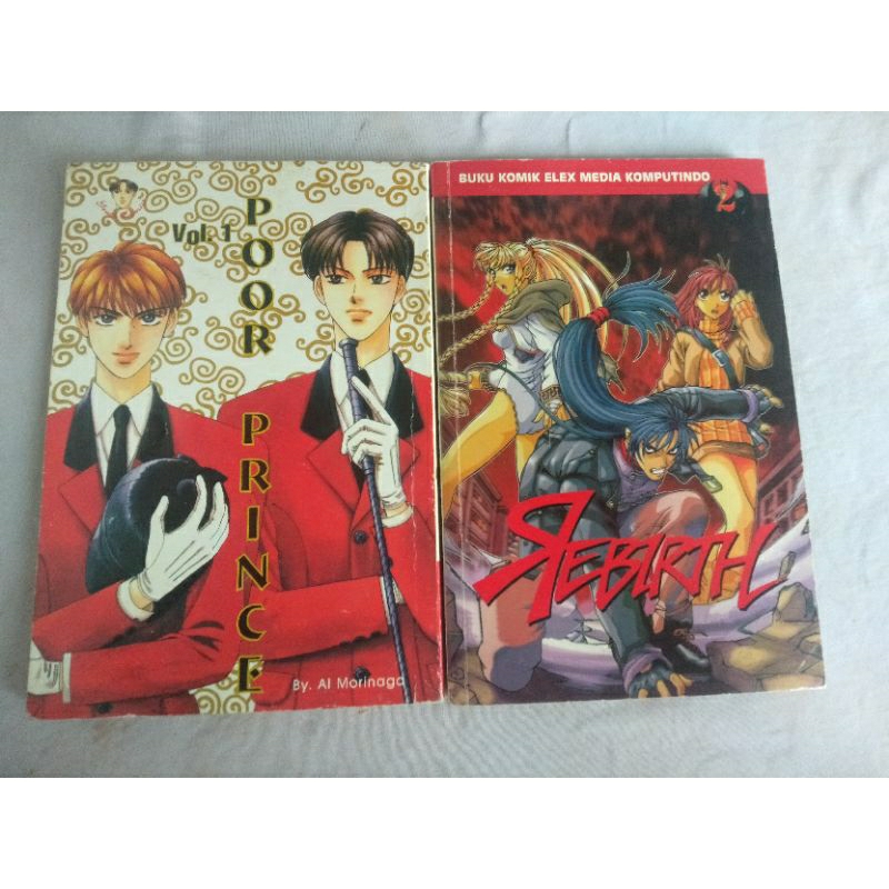 (bisa cod) buku komik bagus poor prince and rebrith kualitas bagus