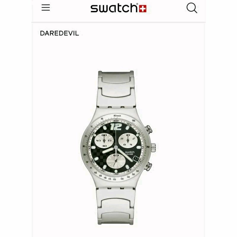 Swatch YCS4009AG Irony Chrono "Daredevil" Vintage, 100% Original, New, Old Stock Collection