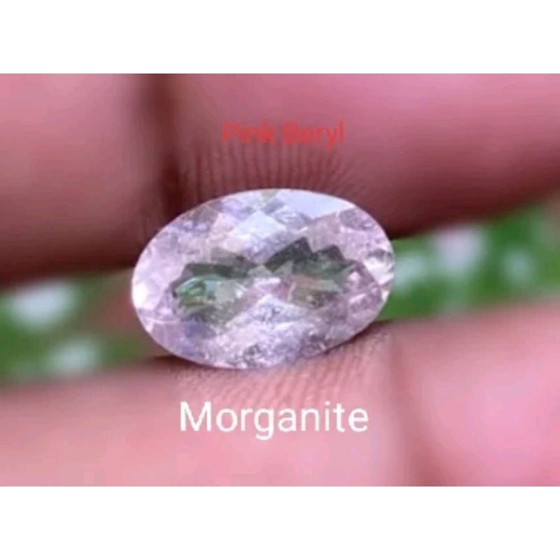 Natural Morganite Beryl Zamrud Pink 3,66 karat no treatment free memo