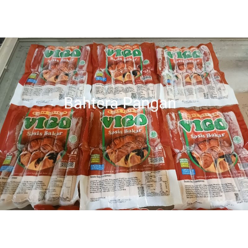 

Vigo Sosis Bakar isi 12 pc Rasa Daging Sapi 550gr