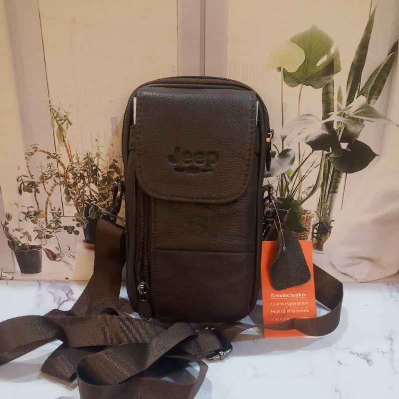 dompet hp jeep kulit asli