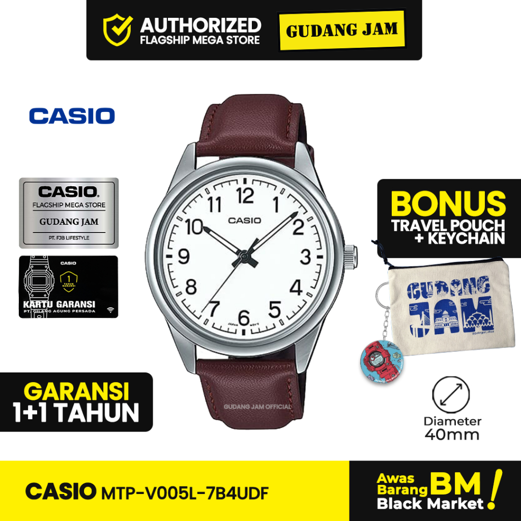 Jam Tangan Casio MTP-V005L-7B4UDF MTP-V005L MTP-V005 MTPV005L MTP V005L SLF***