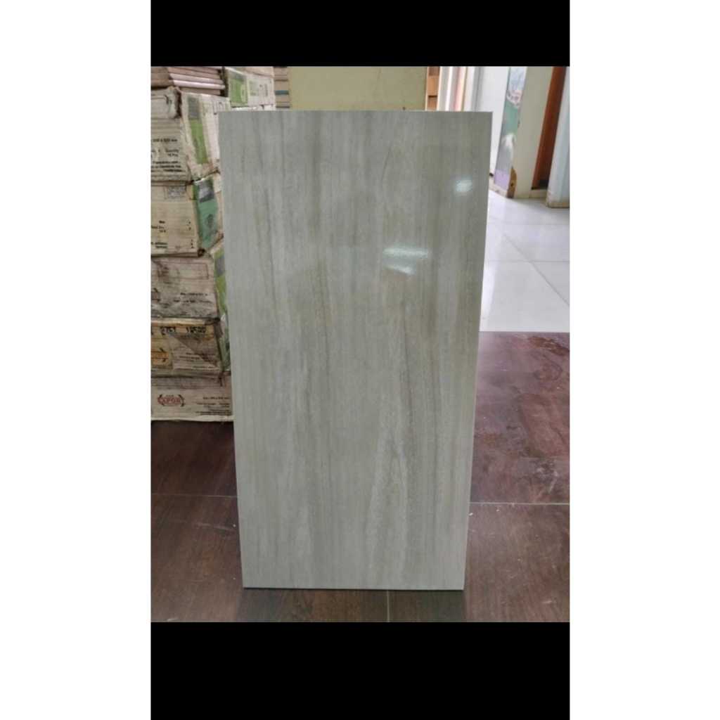 KERAMIK DINDING MOTIF KAYU MINIMALIS UKURAN 30X60 | UNO CENTURY GREY FAN WOOD 30X60