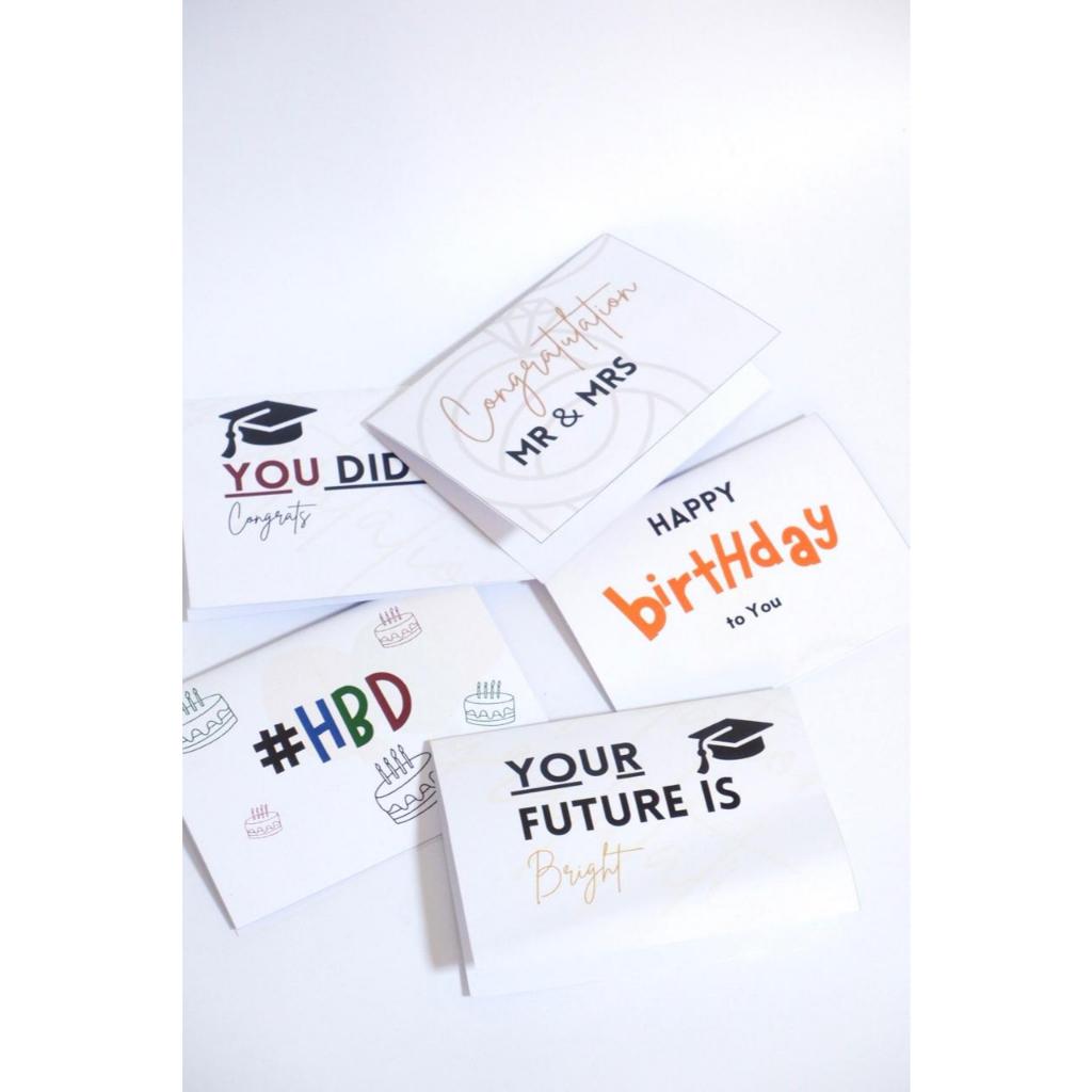 GREETING CARD KARTU UCAPAN SIAP PAKAI