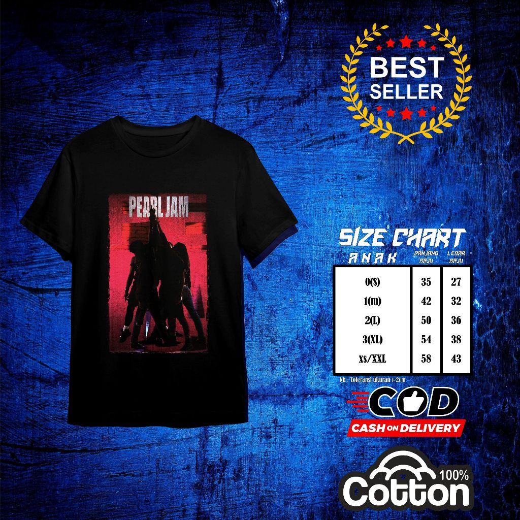 Kaos Metal / Baju metal band/edisi (pearl jam x) Private Judgment Day / T shirt Metal / Kaos Band / 